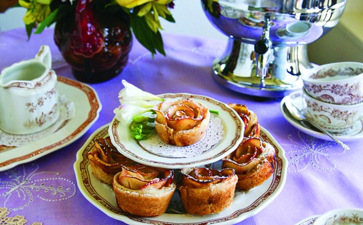 tea time with vintage dishware