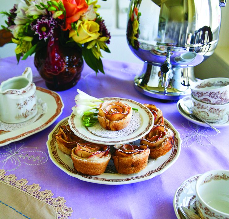 tea time with vintage dishware