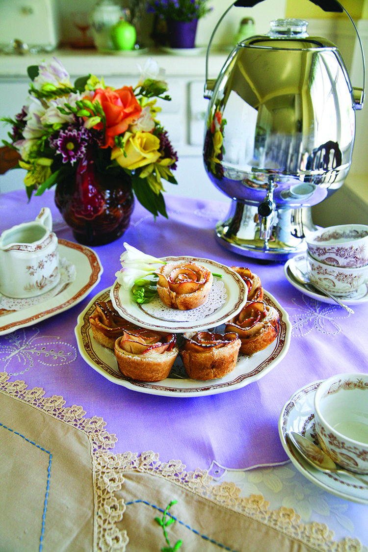 tea time with vintage dishware