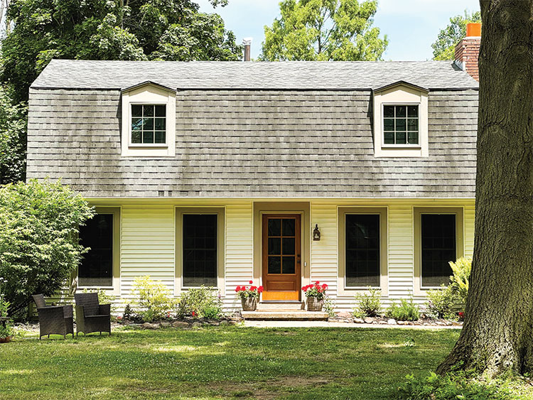 Dutch Colonial style home exterior