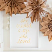 DIY brown paper bag snowflakes create organic Christmas decor