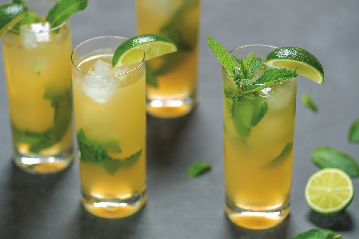 Green Tea Mojito Mocktails