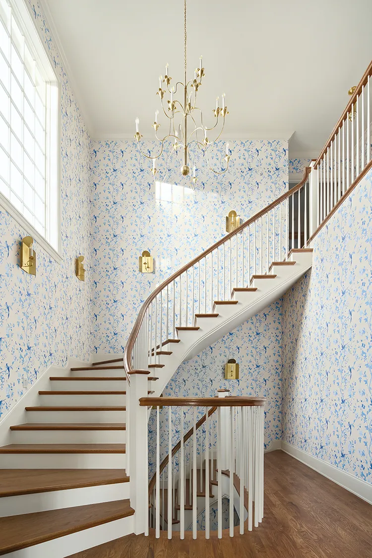 interior staircase in completed Project House Utah