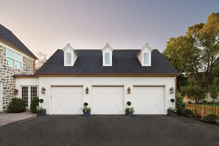 three car garage in Project House Utah