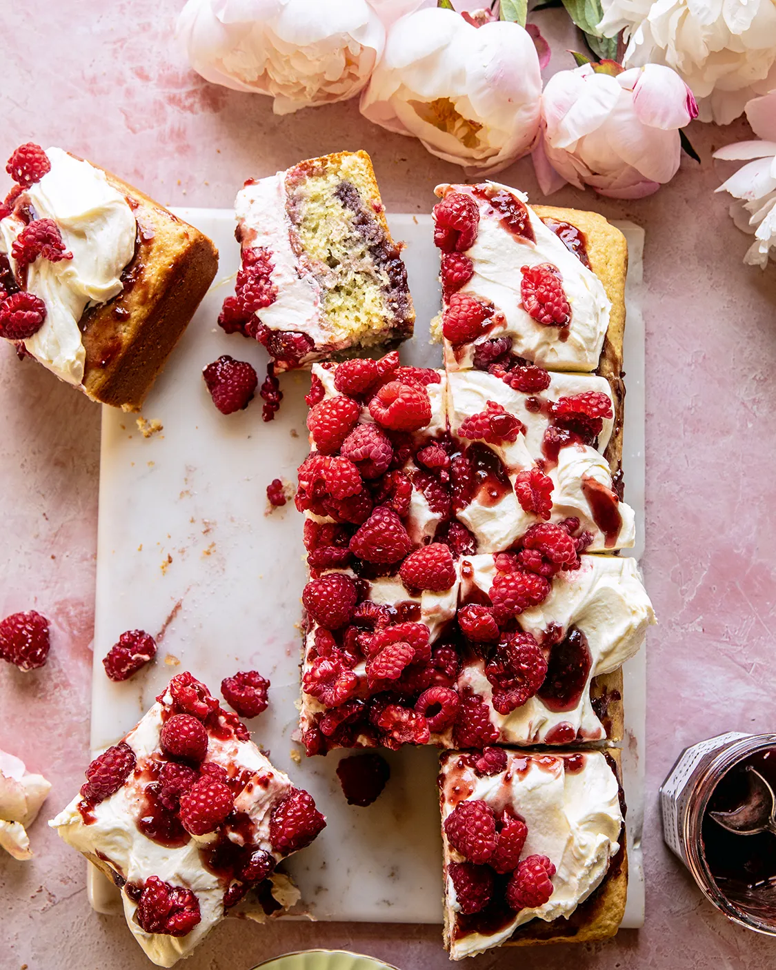 raspberry white chocolate buttermilk cake