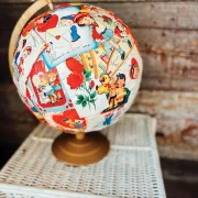 DIY vintage Valentine globe