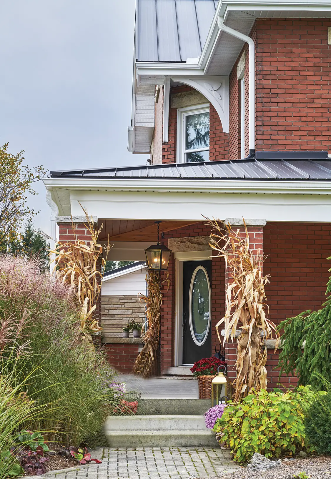 exterior of renovated Craftsman Victorian farmhouse