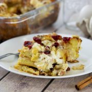 brunch served with Cranberry Strata