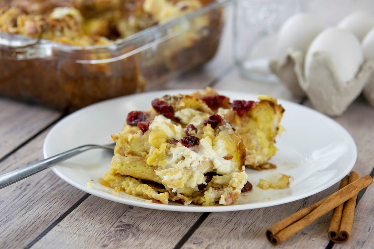 brunch served with Cranberry Strata