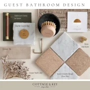 guest bathroom design photo moodboard