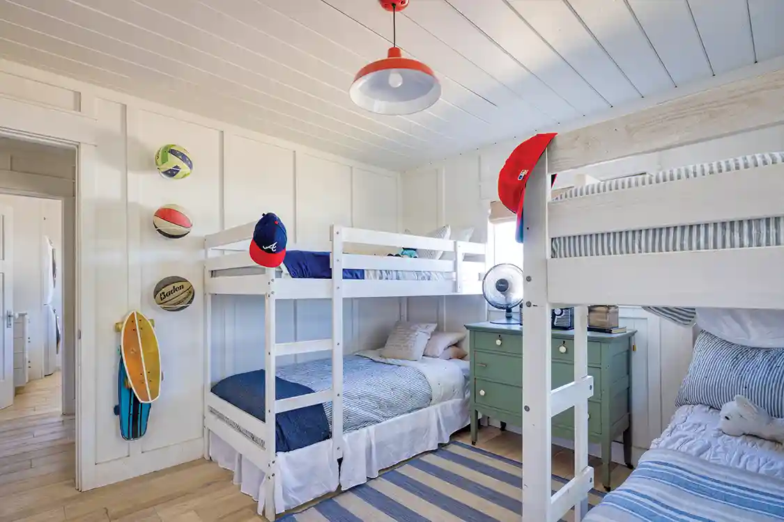 kids room with double bunk beds